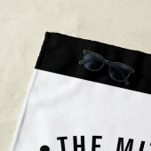 名字のシンプルで、モダンな家族会 ビーチタオル (インサイチュ)