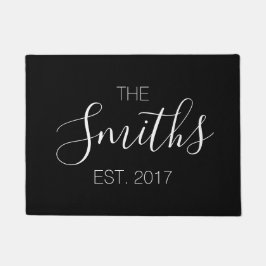 名字の原稿の玄関マット ドアマット