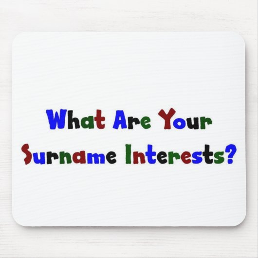 名字の名字は何か マウスパッド (正面)