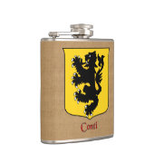 名字イタリアンコンティヒストリカルヘラルディックシールド フラスク (右)