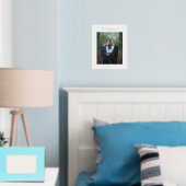 名字スクリプトモダンの写結婚真 箔ポスター (インサイチュ (寝室))