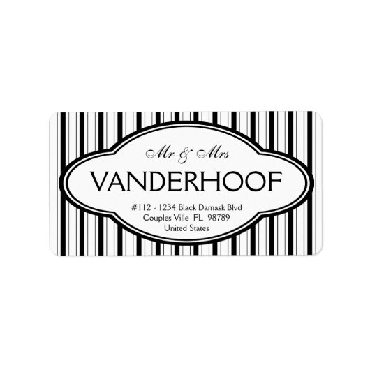 名字ブラックはっきりしたのモダン人 ラベル (正面)