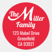 名字M ラウンドシール (正面)