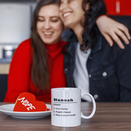 名定パーソナライズされた義の名詞友最高の人 コーヒーマグカップ