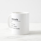 名定パーソナライズされた義の名詞友最高の人 コーヒーマグカップ (正面左)