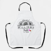 名家パーソナライズされた設立エプロン・カップル エプロン (正面)