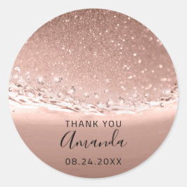 名感謝してい前日火花ブライダルバラ金ゴールド ラウンドシール