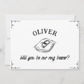 名手引パーソナライズされたきリングや輪持参人提案 カード (正面)