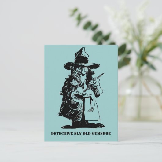 名探偵スライ・オル・ガムシュー殺人ミステリー探偵 ポストカード (スタンド正面)