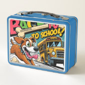 名探偵ドッグ新学期弁当箱 メタルランチボックス (裏面)