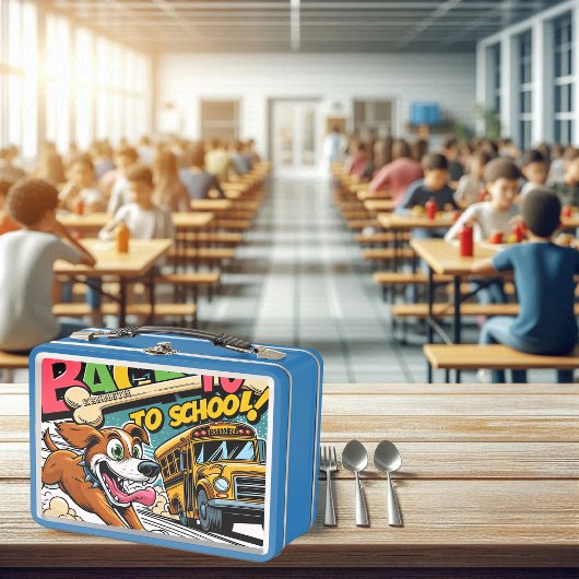 名探偵ドッグ新学期弁当箱 メタルランチボックス