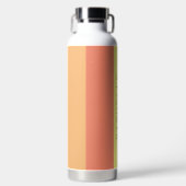 名数々の前のモダン色のストライプ ウォーターボトル (正面)