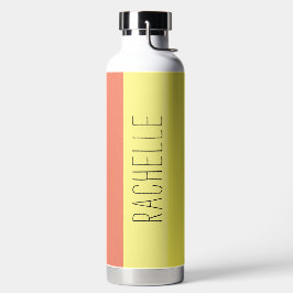 名数々の前のモダン色のストライプ ウォーターボトル