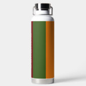 名数々の前のモダン色のストライプ ウォーターボトル (背面)