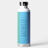 名数々の前のモダン色のストライプ ウォーターボトル (左面)