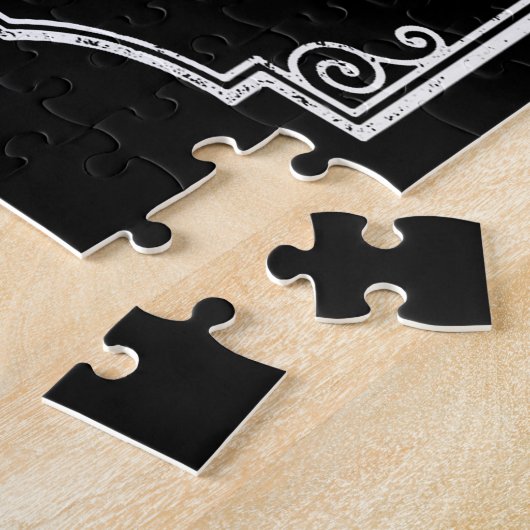 名旧パーソナライズされたウエストウイスキー醸造バー ジグソーパズル (側面)