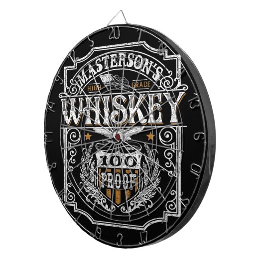 名旧パーソナライズされたウエストウイスキー醸造バー ダーツボード (正面右)