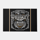 名旧パーソナライズされたウエストウイスキー醸造バー ドアマット (正面)
