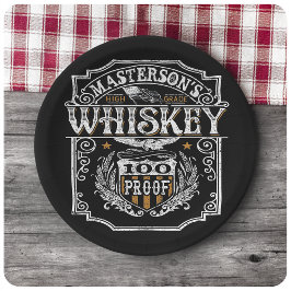 名旧パーソナライズされたウエストウイスキー醸造バー ペーパープレート
