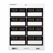 名書前タグのシールカスタムゴのバッジのラベル ラベル (フルシート)