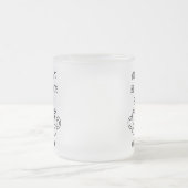 名最高のパーソナライズされた友達ベスティおもしろい フロストグラスマグカップ (中央)