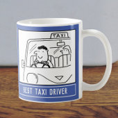 名最高の前のタクシー運転手の漫画。 コーヒーマグカップ