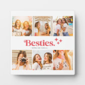 名最高の前の友だち写真コラージュ フォトプラーク (正面)