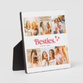 名最高の前の友だち写真コラージュ フォトプラーク (正面)