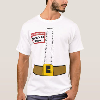 名札のサンタのLilの助手のスーツは私をカスタマイズ! Tシャツ