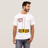 名札のサンタのLilの助手のスーツは私をカスタマイズ! Tシャツ (正面フル)