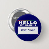 名札のテンプレート 缶バッジ (正面&裏面)