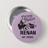 名札の黒にボタンをかけて下さい 缶バッジ (正面&裏面)