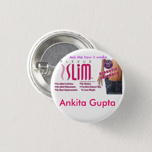 名札ボタン 缶バッジ (正面&裏面)