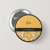 名札ボタン： 缶バッジ (正面&裏面)