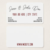 名札付き名刺2 (正面&裏面)