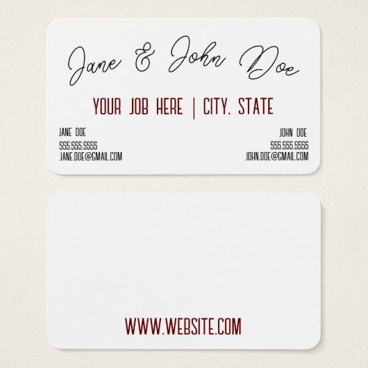 名札付き名刺2 (正面&裏面)