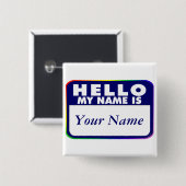 名札-あなた専有物を作成して下さい 缶バッジ (正面&裏面)