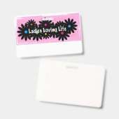 名札! バッジ (正面＆裏面)