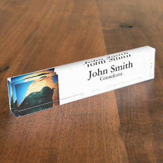 名札- "岩石彫刻"シリーズ デスクネームプレート