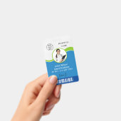 名札 青い ドクター 医療用 ID バッジ (手持ち)