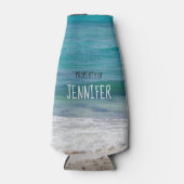 名海のカリブの財パーソナライズされた産 ボトルクーラー (正面)