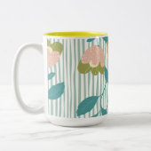名無花エレガント柄 ツートーンマグカップ (左)