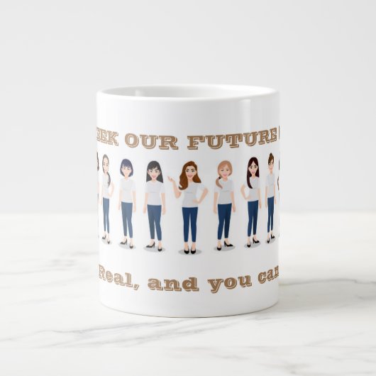 名物マグカップ（姉妹妻） ジャンボコーヒーマグカップ (正面)