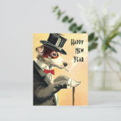 名犬の新年の願い シーズンポストカード (スタンド正面)