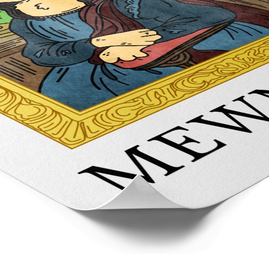 名画を描いた猫と犬のテンプレート|過去記事 ポスター (角)