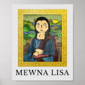 名画を描いた猫と犬のテンプレート|過去記事 ポスター (正面)