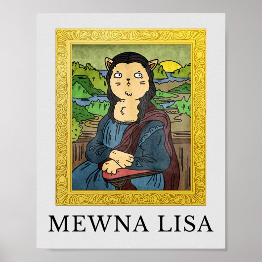 名画を描いた猫と犬のテンプレート|過去記事 ポスター (正面)