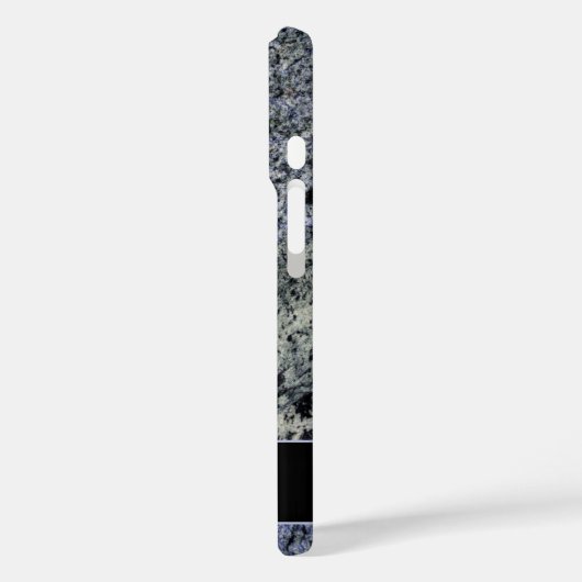 名石の青とセージ緑の磨き上げられた花崗岩 Case-Mate iPhoneケース (裏面 / 左)