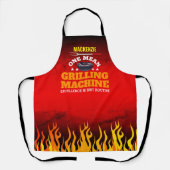 名称おもしろい及び火炎の平均焼き器 エプロン (正面)
