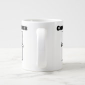 名称の付いた釉薬 ジャンボコーヒーマグカップ (裏面)